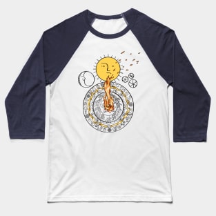 Solstice Mandala Baseball T-Shirt